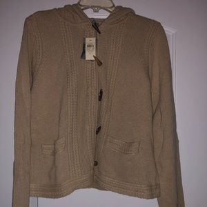 Ann Taylor Hooded Cardigan